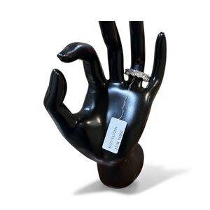 Suzy Levian 925 Sterling Silver CZ Round Cut Eternity 
Band Ring Size 7